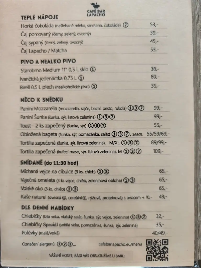 Menu_Zdravé potraviny & Café bar Lapacho_Ivančice_image_2