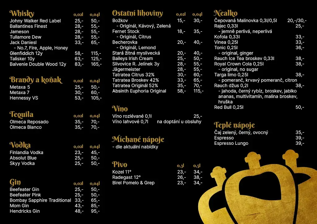Menu_Royal Rum Bar_Ivančice_immagine_1