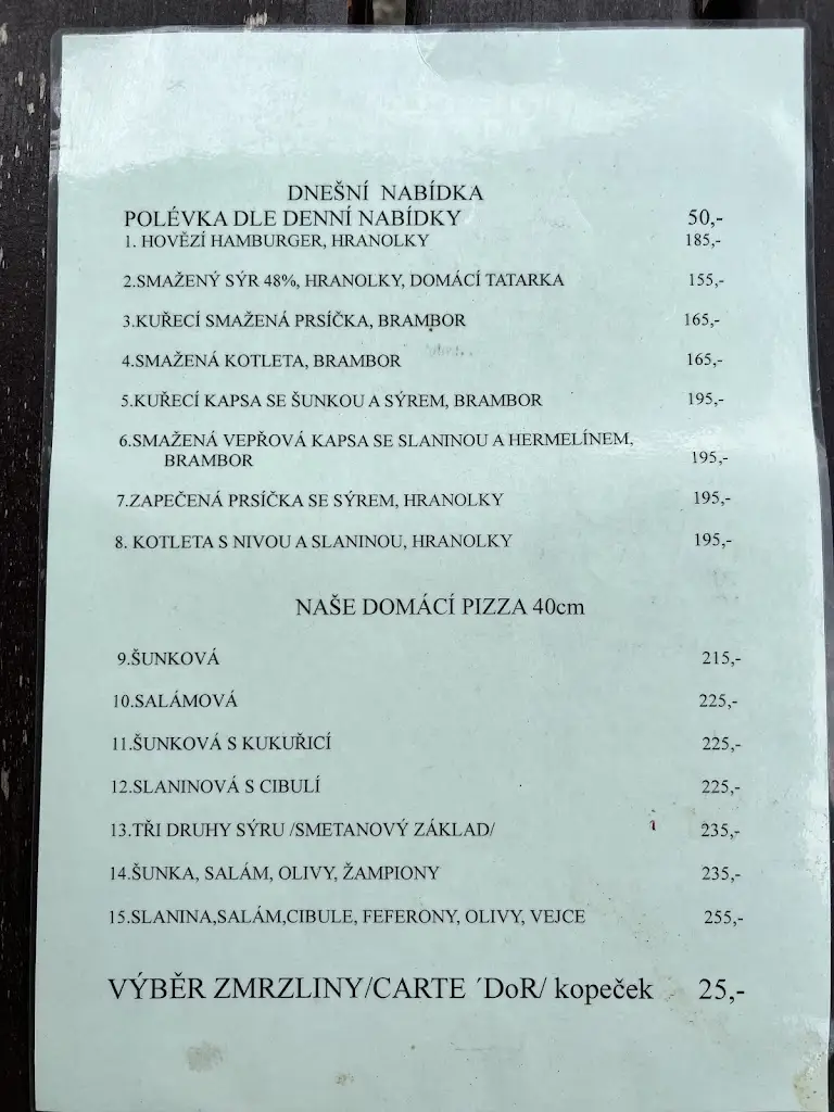 Menu_Restaurace Soukalová_Kobylí_immagine_1