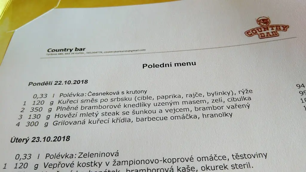 Menu_Country Bar_Kuřim_image_2