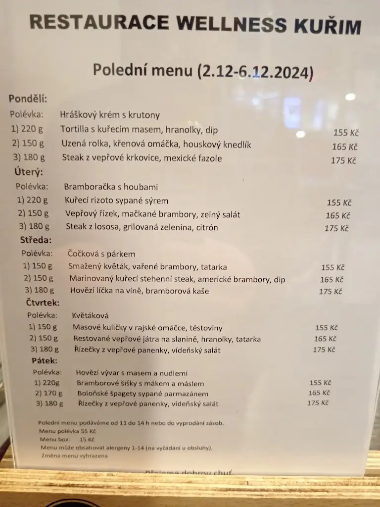 Menu_Restaurace Wellness Kuřim_Kuřim_image_1