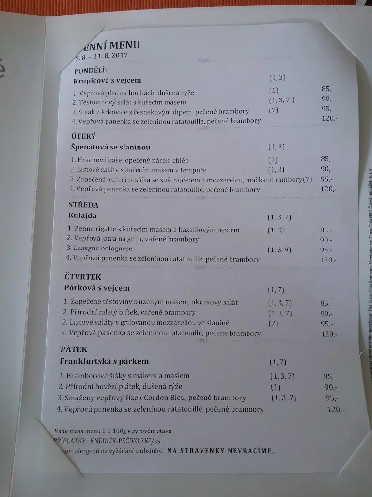 Menu_Taverna Casa Mia_Kuřim_image_1