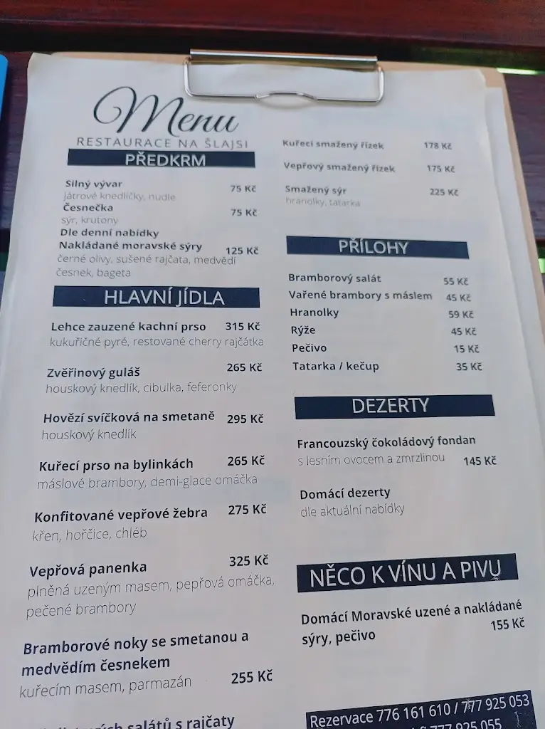 Menu_Restaurace Na Šlajsi_Lanžhot_immagine_3