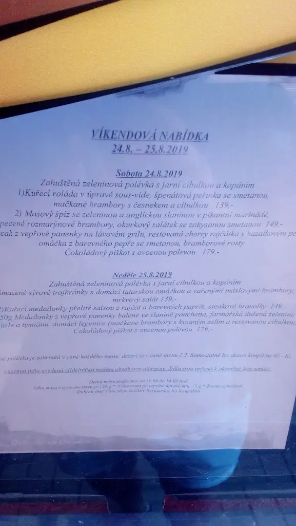 Menu_Restaurace & pizzerie Na Koupališti_Letovice_image_2