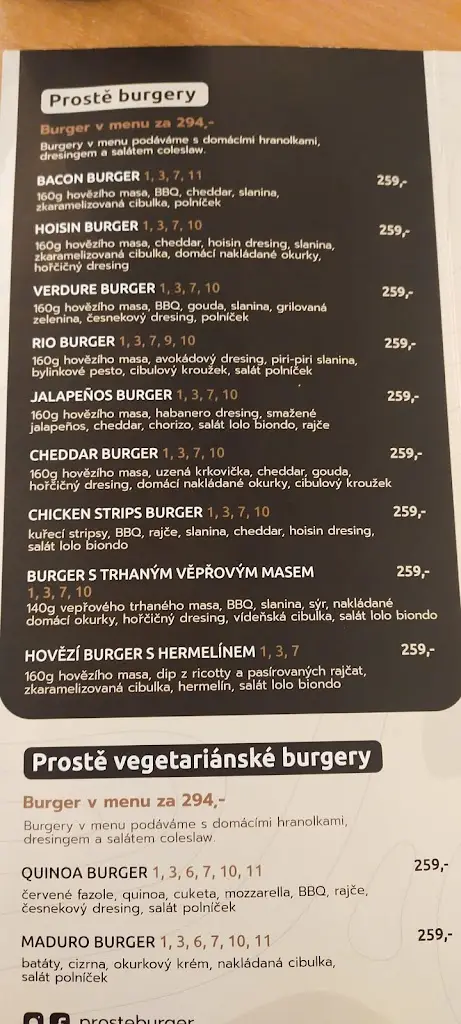 Menu_Prosteburger_Kyjov_image_1