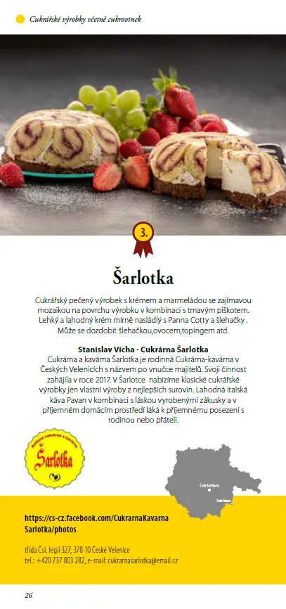 Menu_Rodinná cukrárna a kavarna Šarlotka_České Velenice_image_1