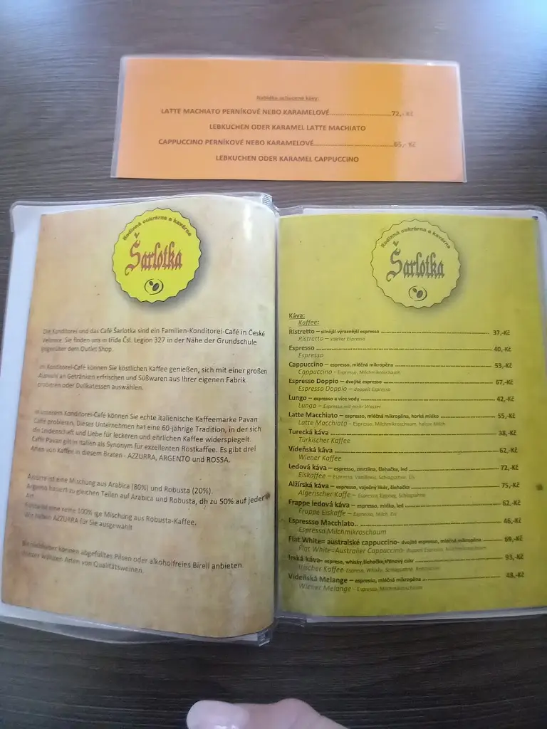 Menu_Rodinná cukrárna a kavarna Šarlotka_České Velenice_image_2