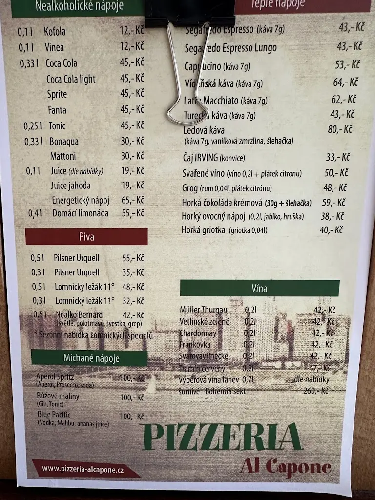 Menu_Pizzeria Al Capone_Lomnice_image_1