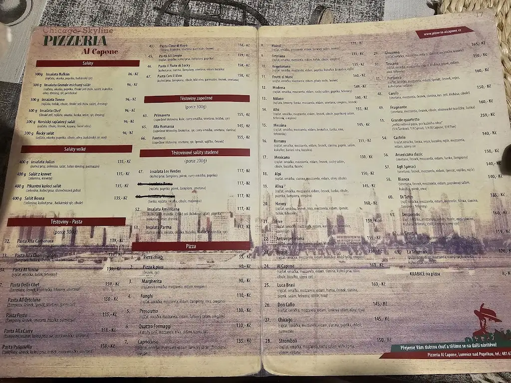 Menu_Pizzeria Al Capone_Lomnice_image_2