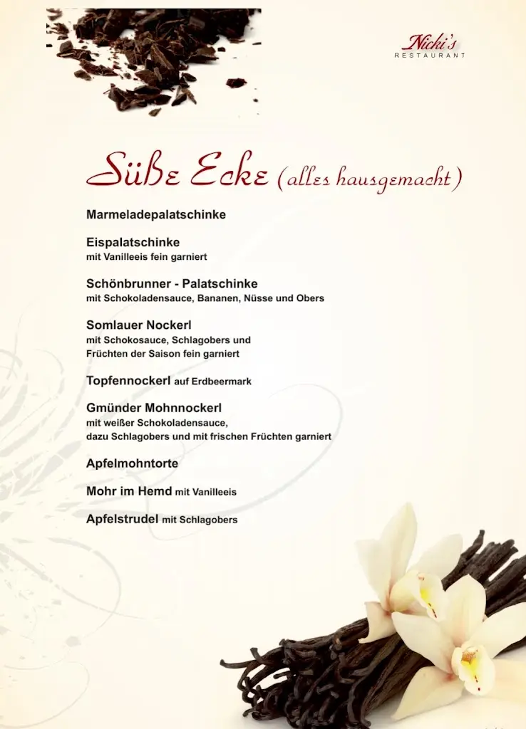 Menu_Nickis Restaurant_České Velenice_image_2