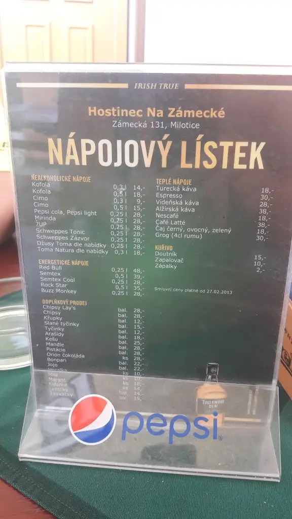 Menu_Hostinec na Zámecké_Milotice_image_1