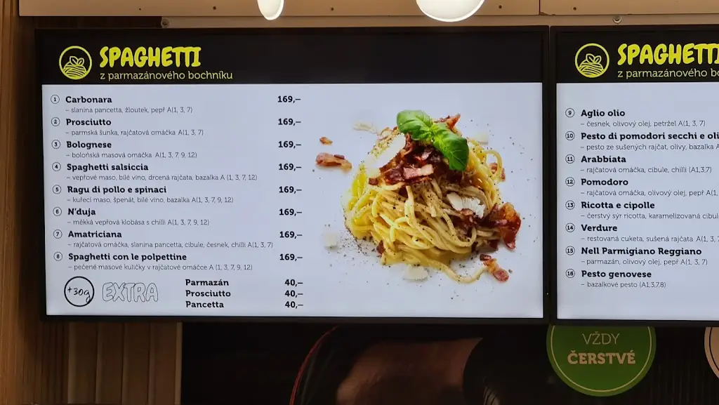 Menu_SPAGHETTI PARMIGIANO_Modřice_image_1