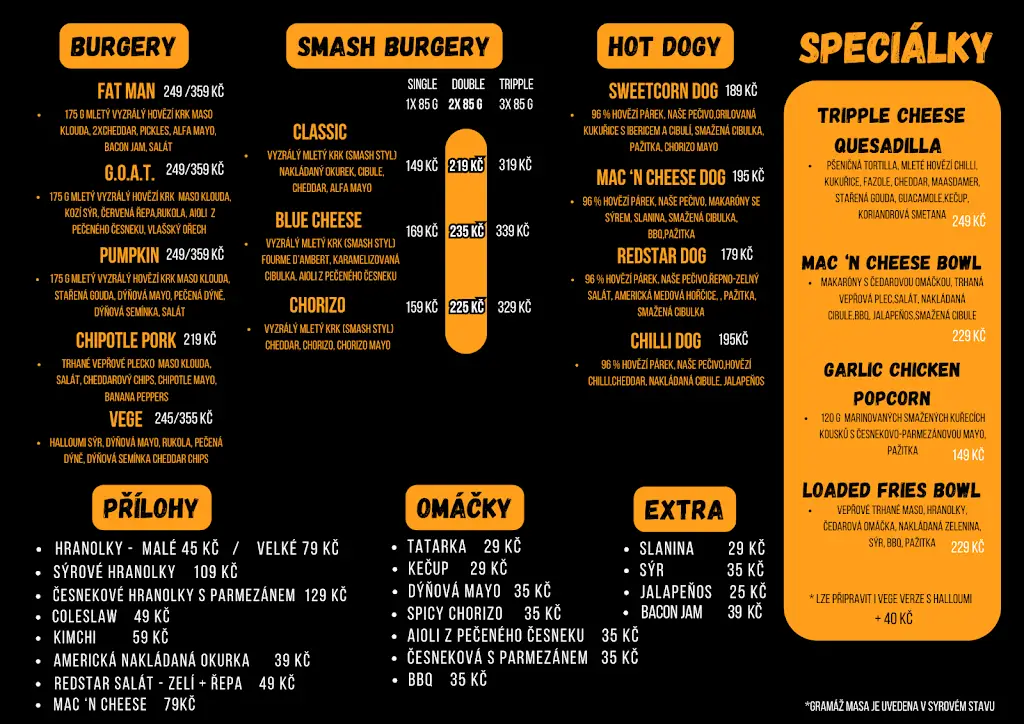 Menu_Pedro's Streetfood Bistro_Mikulov_image_1