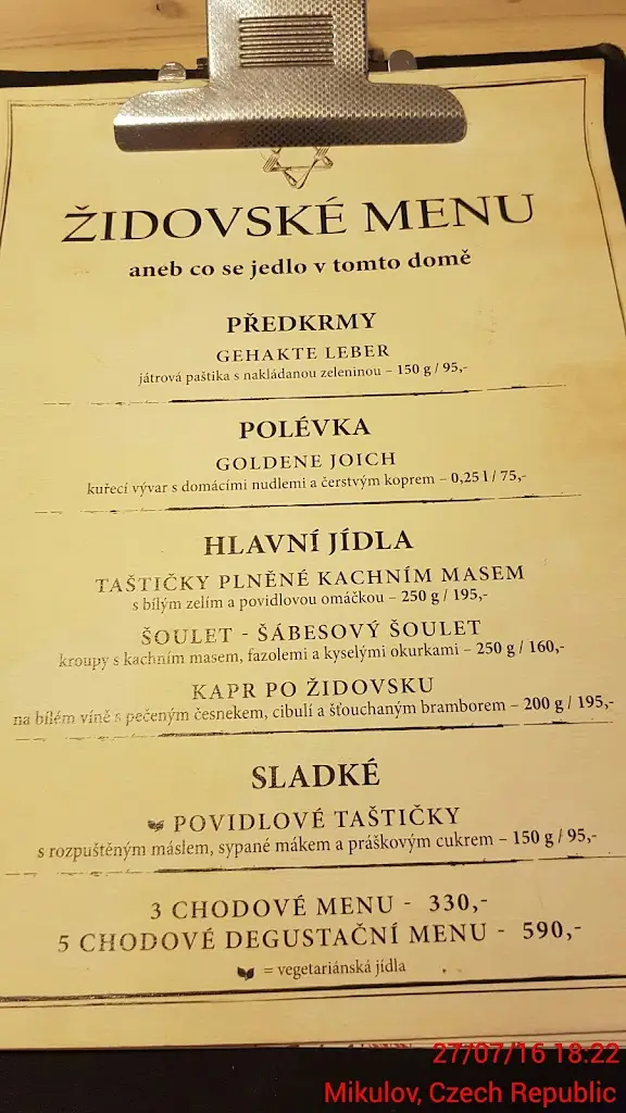 Menu_Hotel Tanzberg_Mikulov_image_4