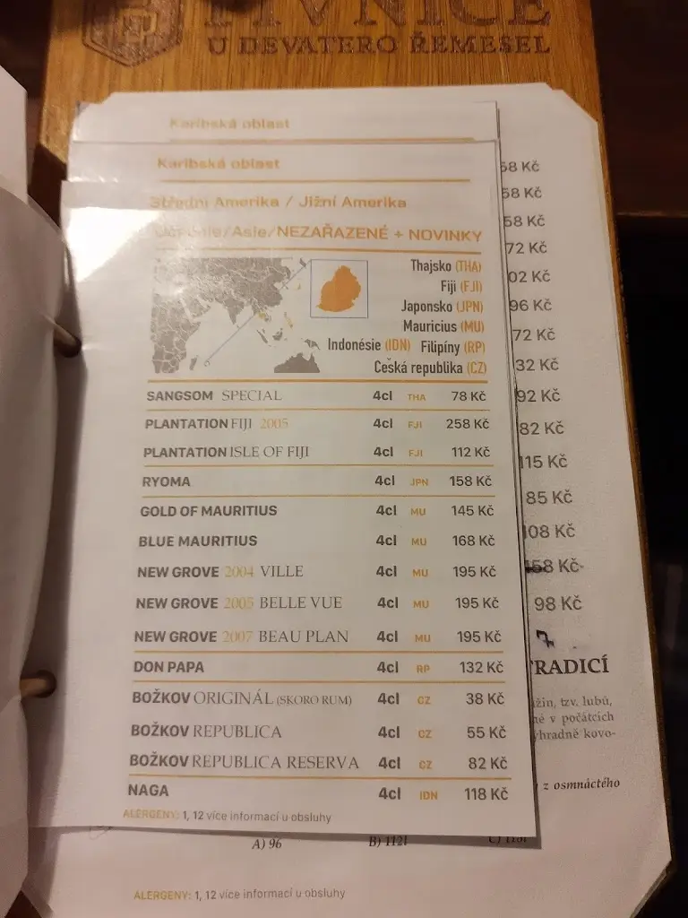 Menu_Pivnice U devatero řemesel_Mikulov_image_4