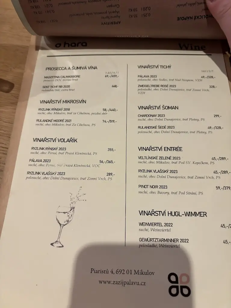 Menu_O´HARA Bar & Restaurant_Mikulov_image_2