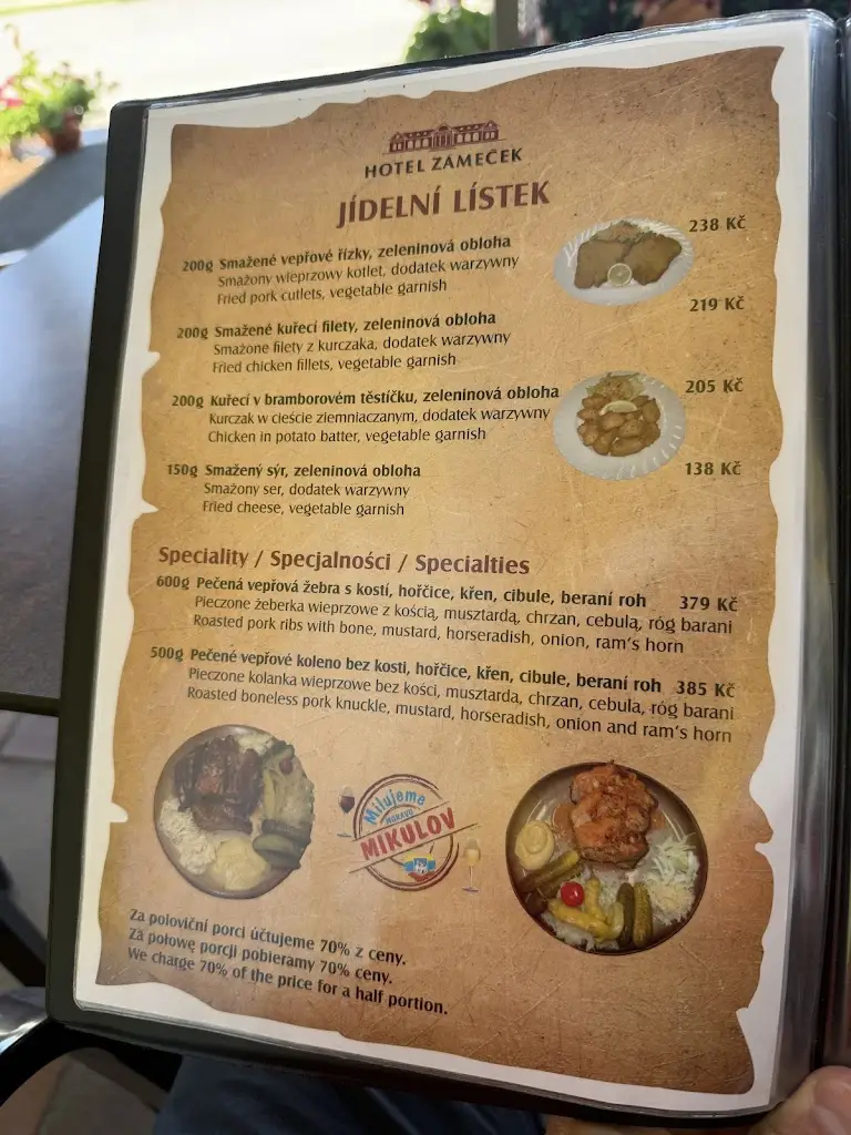Menu_Restaurant Zámeček_Mikulov_image_4