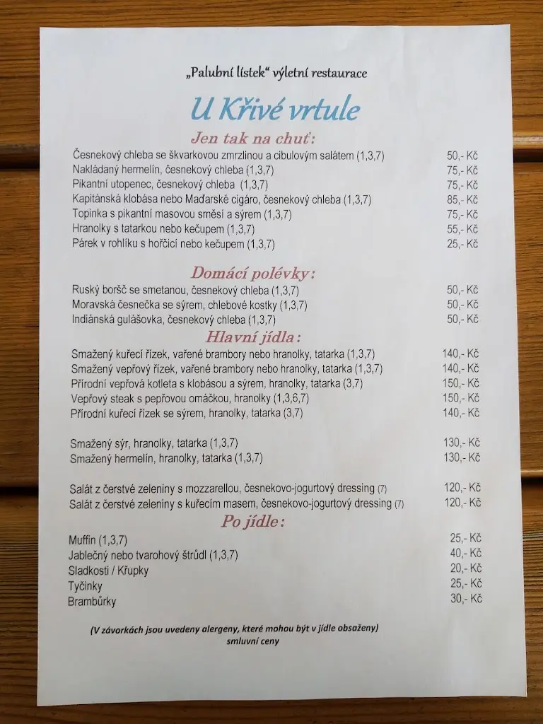 Menu_U křivé vrtule_Mokrá Hora_immagine_2