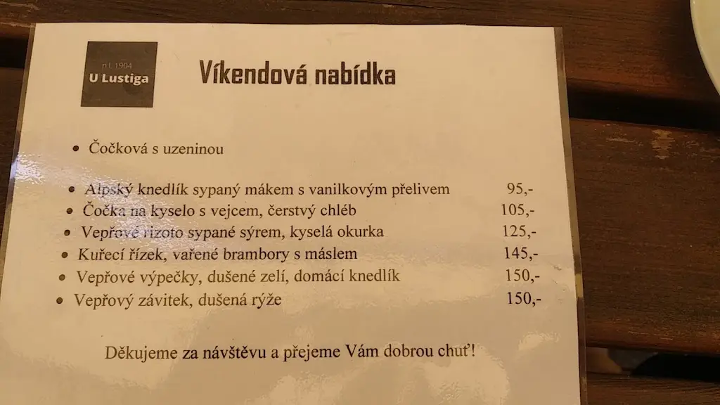 Menu_Hospůdka u Lustiga_Moravský Krumlov_image_3