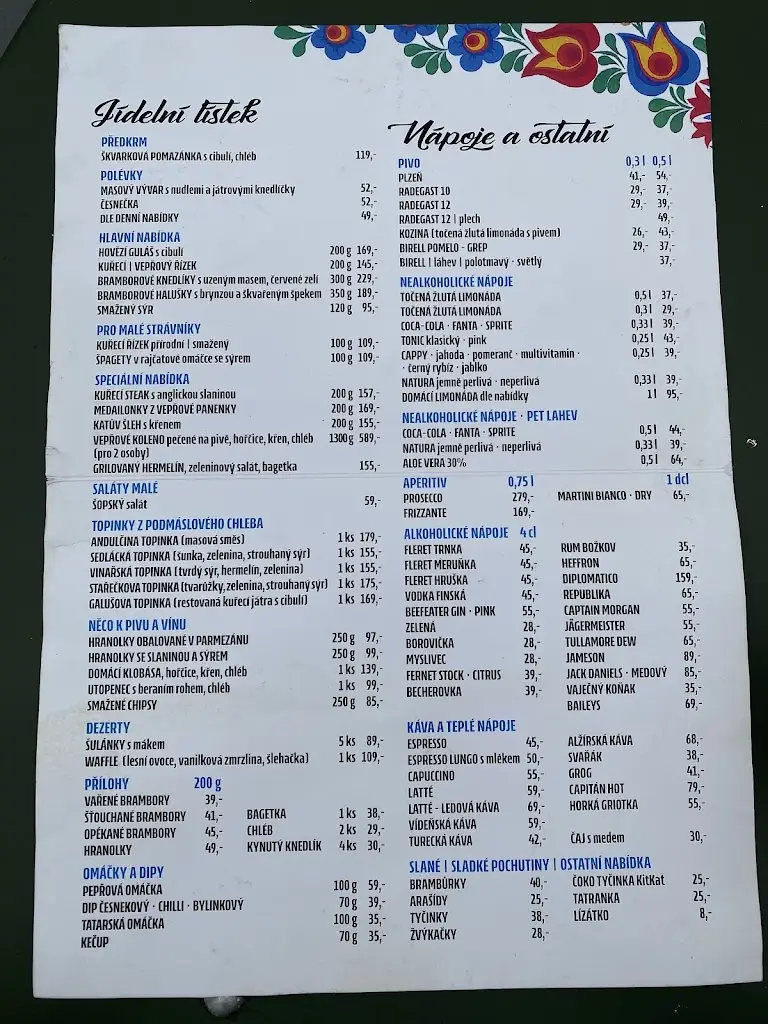 Menu_Hranolek-Restaurace Pod Budama_Mutěnice_image_1