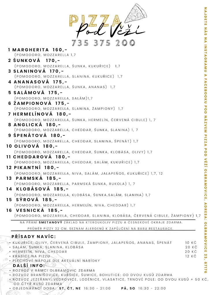 Menu_Hostinec Pod Věží_Olbramovice_image_1