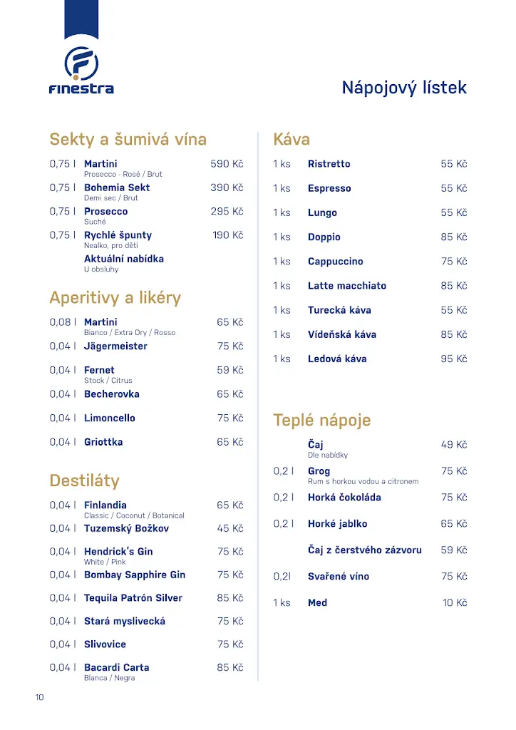 Menu_Finestra restaurant_Okres Vyškov_image_1