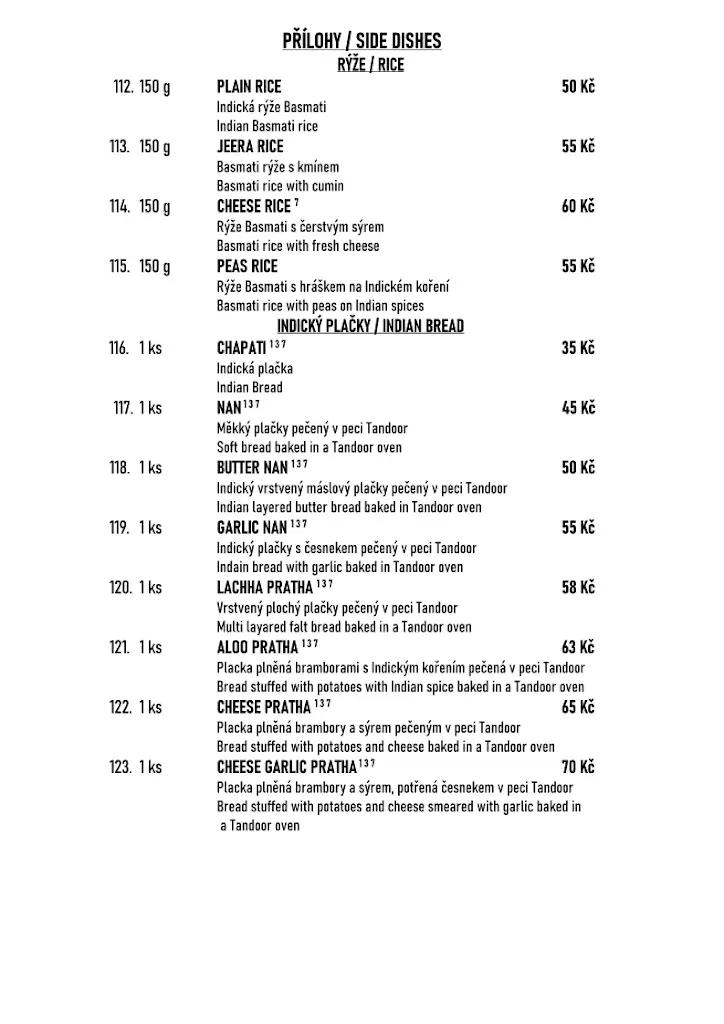 Menu_Nepálská a Indická Restaurace Manaslu_Okres Vyškov_image_4