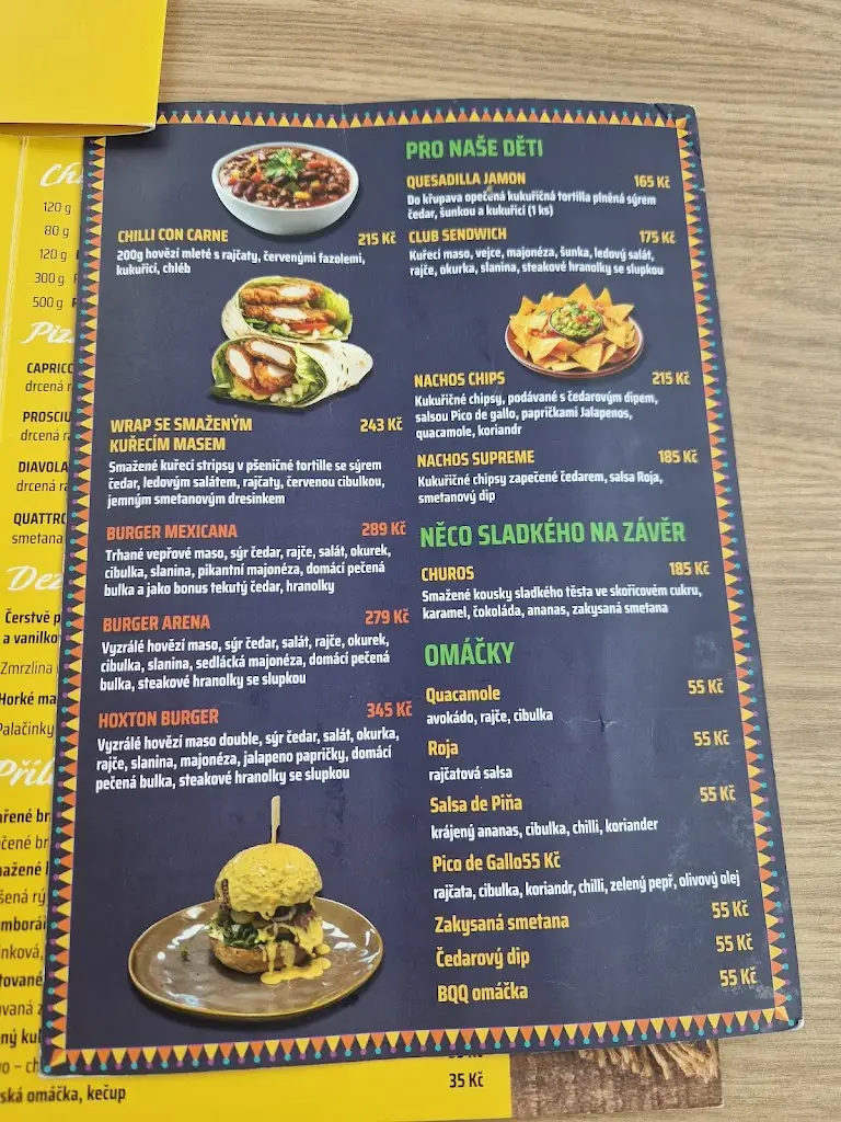 Menu_Restaurant Arena_Okres Vyškov_immagine_3