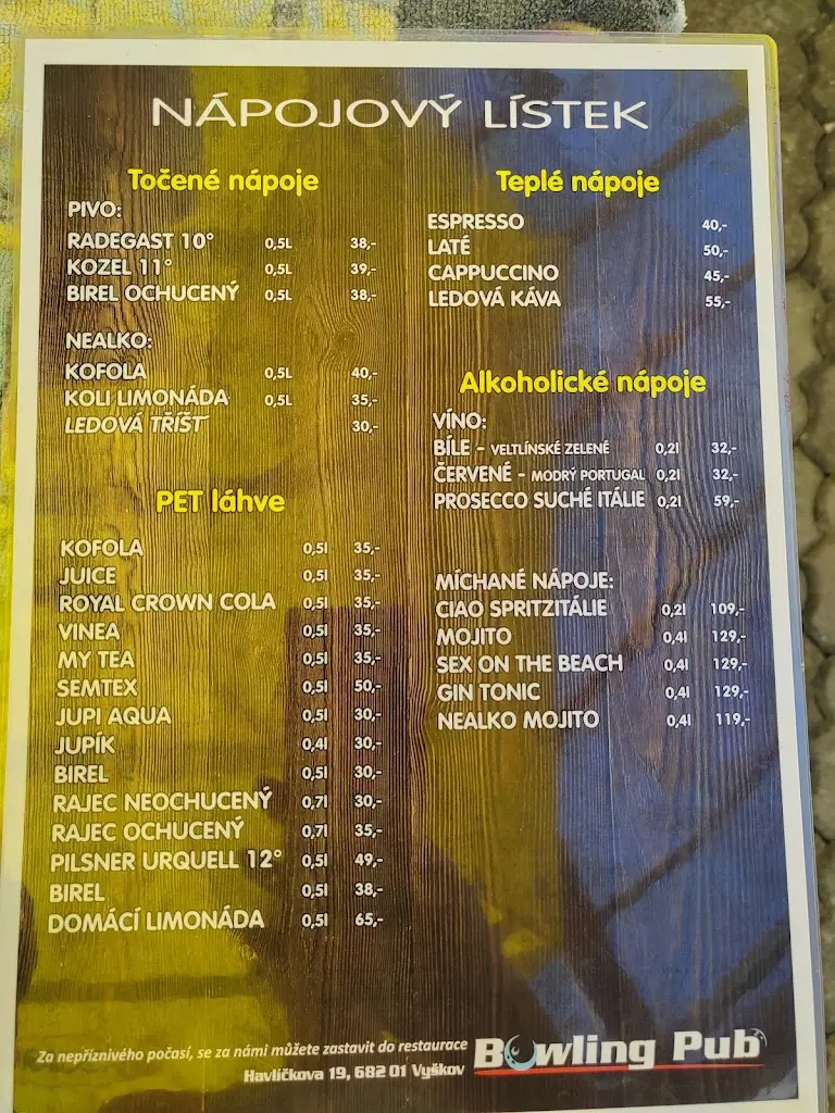 Menu_Bowling pub_Okres Vyškov_image_4