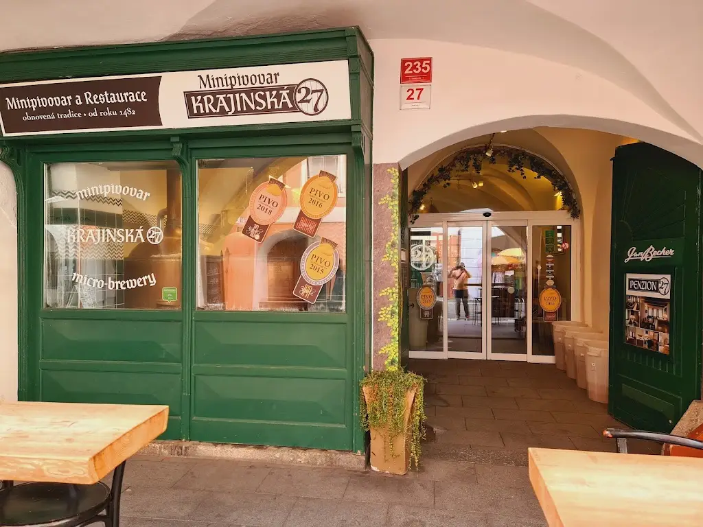 Minipivovar Krajinská 27 ristorante a České Budějovice