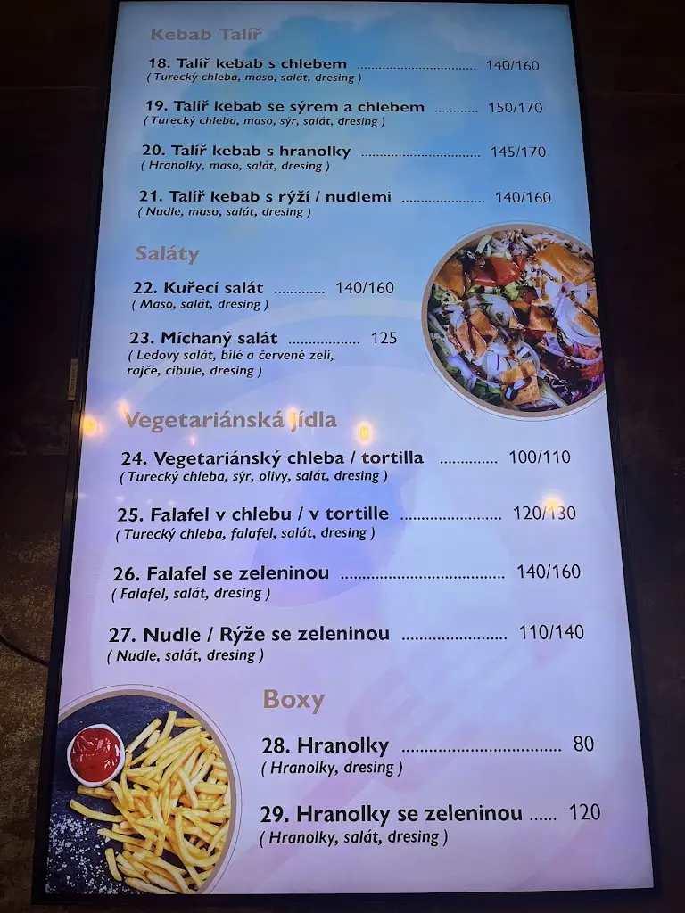 Menu_Ráj chutí Kebab_Oslavany_image_2