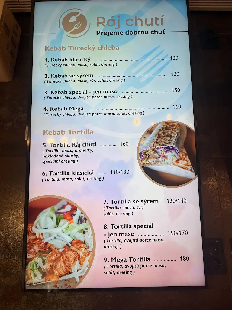 Menu_Ráj chutí Kebab_Oslavany_image_3