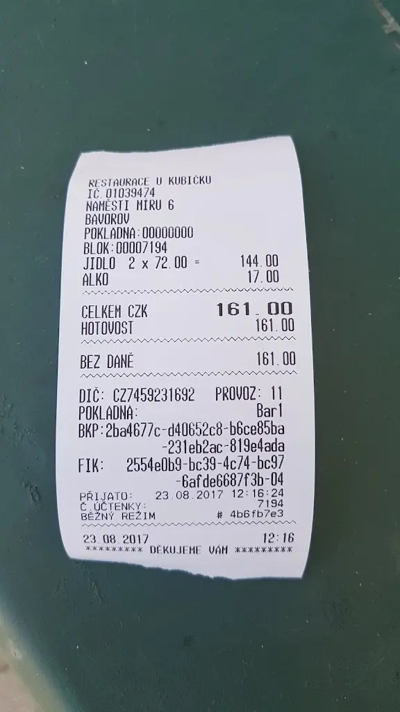 Pavel NAVRÁTIL Ing._Bufet - Restaurace U Kubíčků_Bavorov_review