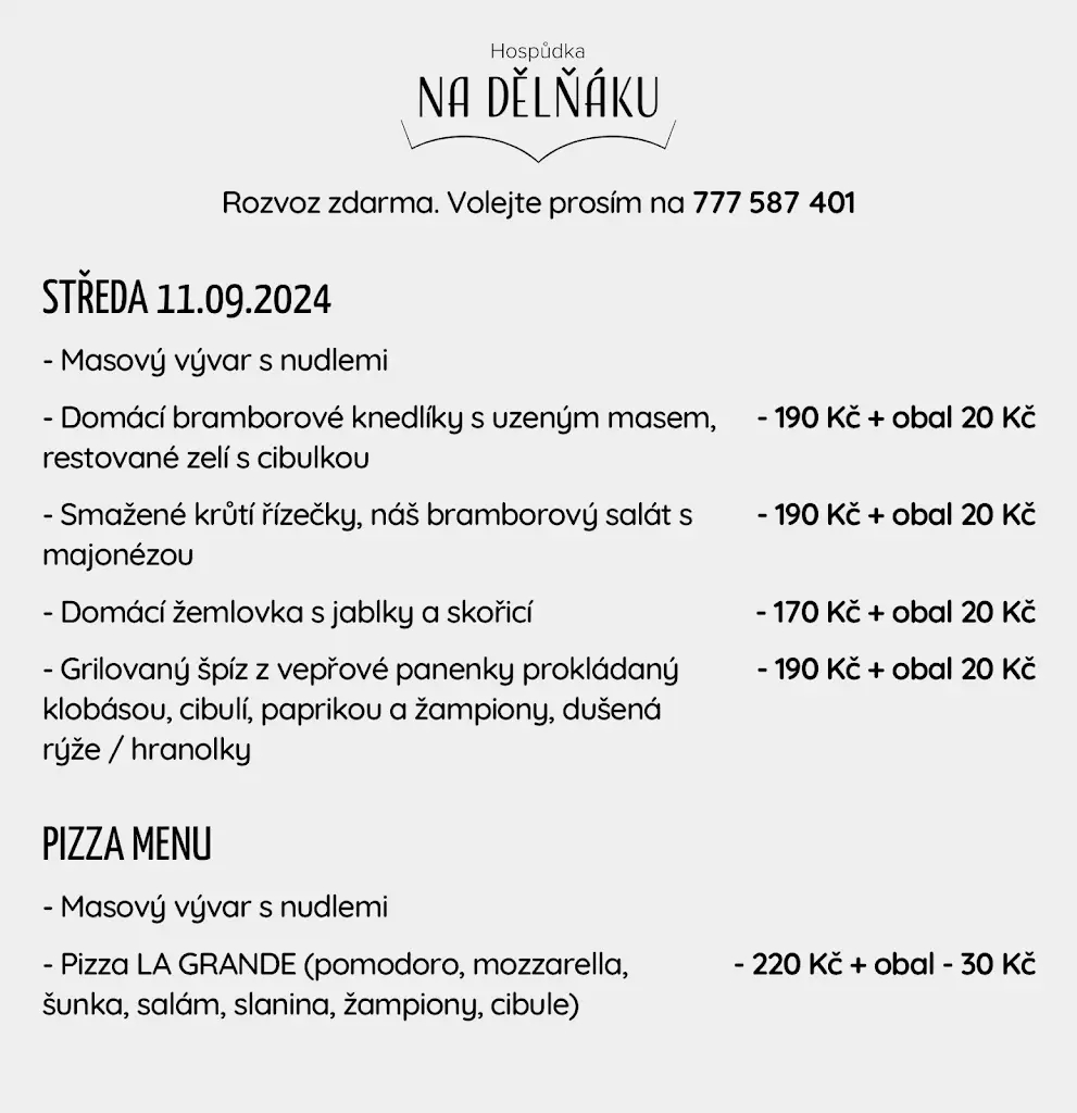 Menu_Hospůdka Na Dělňáku_Pozořice_image_1