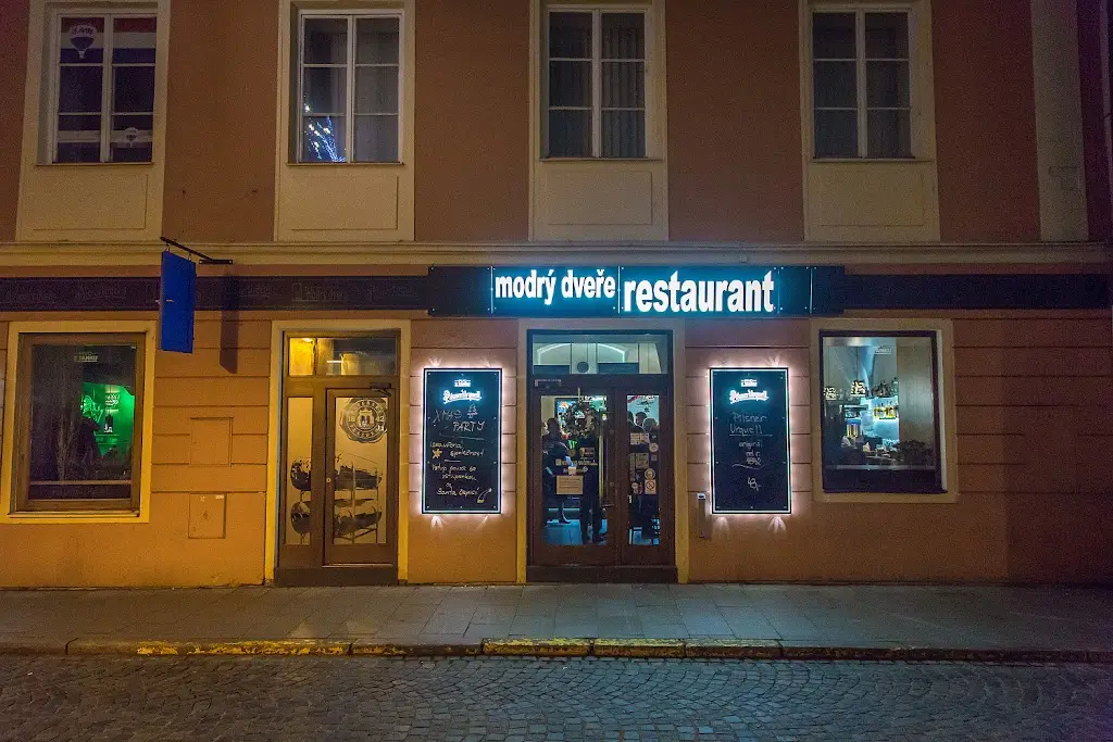 Modrý dveře restaurant in České Budějovice