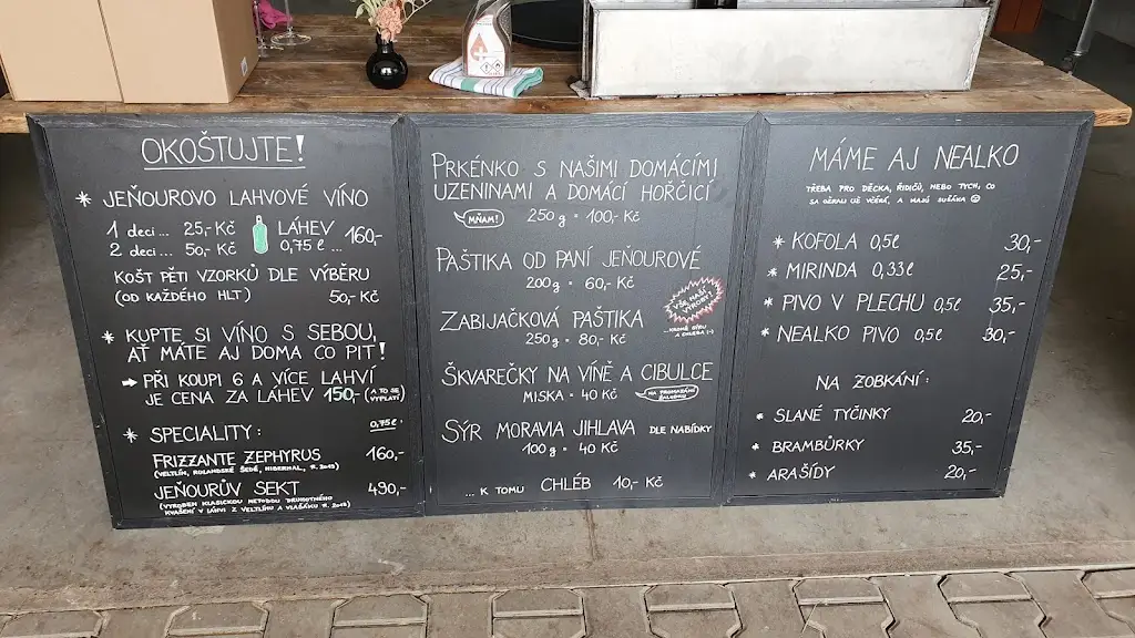 Menu_Vinné sklepy U Jeňoura_Prušánky_immagine_1
