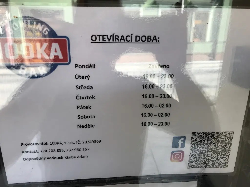 Menu_Bowling bar 100KA v Rájci-Jestřebí_Rájec-Jestřebí_image_3