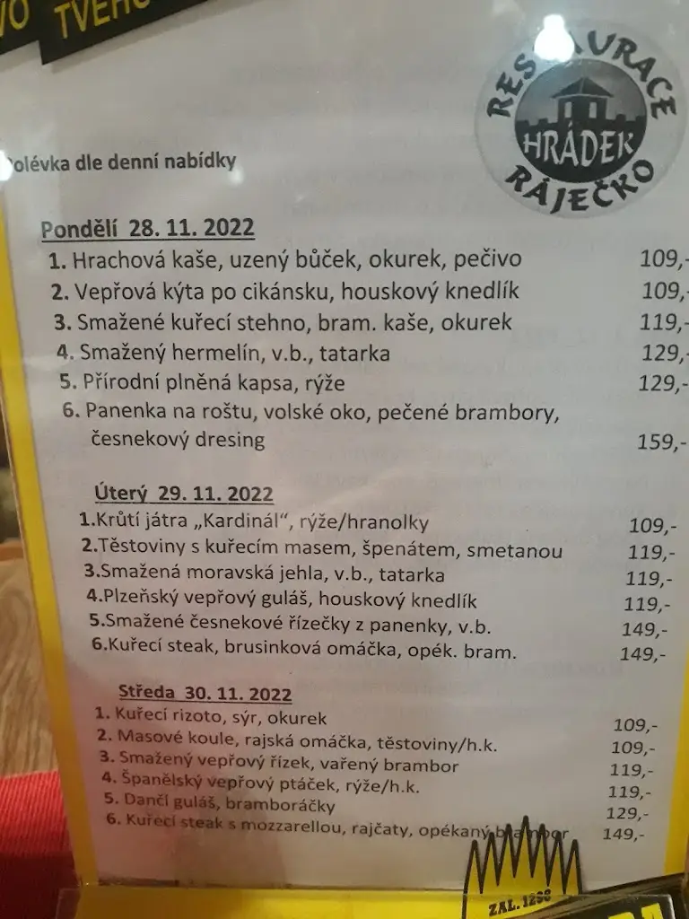 Menu_Restaurace Hrádek_Rájec-Jestřebí_image_2