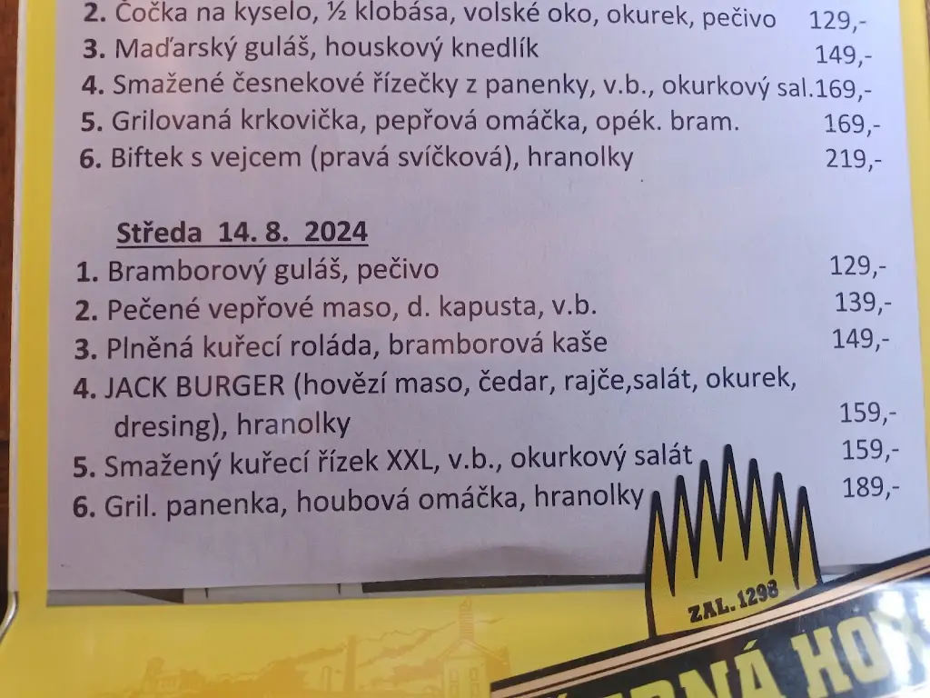 Menu_Restaurace Hrádek_Rájec-Jestřebí_image_3