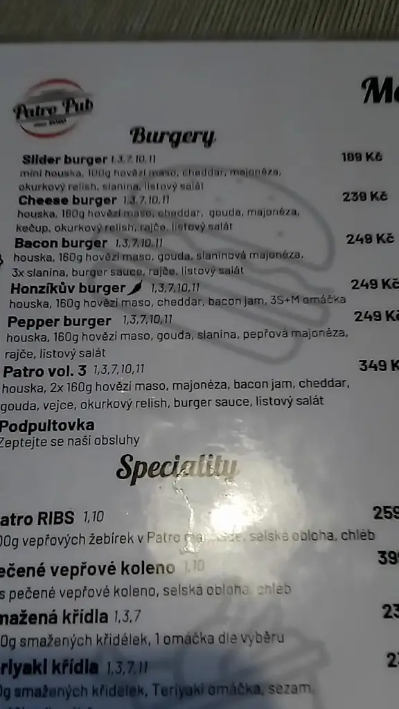 Menu_Patro Pub_Předklášteří_image_4