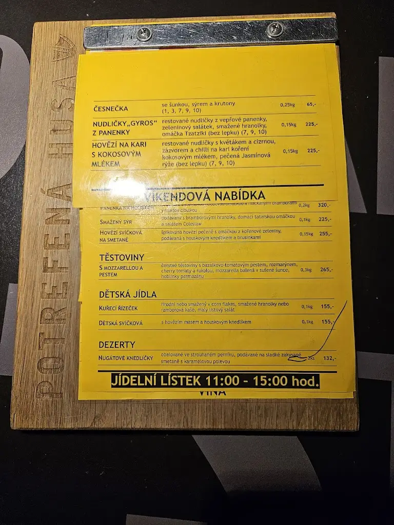 Menu_Restaurace Potrefená husa České Budějovice OC IGY_České Budějovice_image_1