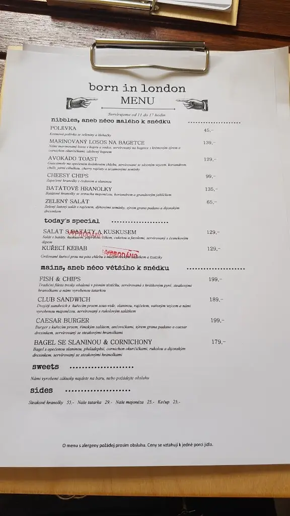 Menu_Born in London_České Budějovice_image_3