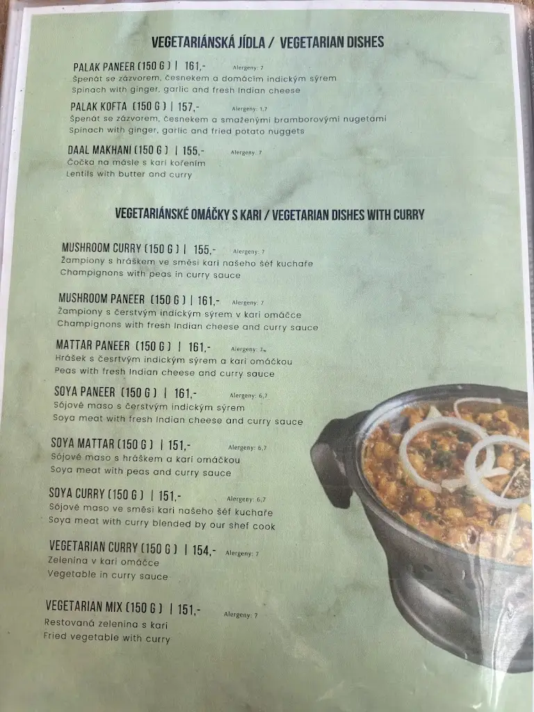 Menu_Indian Restaurant Tandoor_České Budějovice_image_3