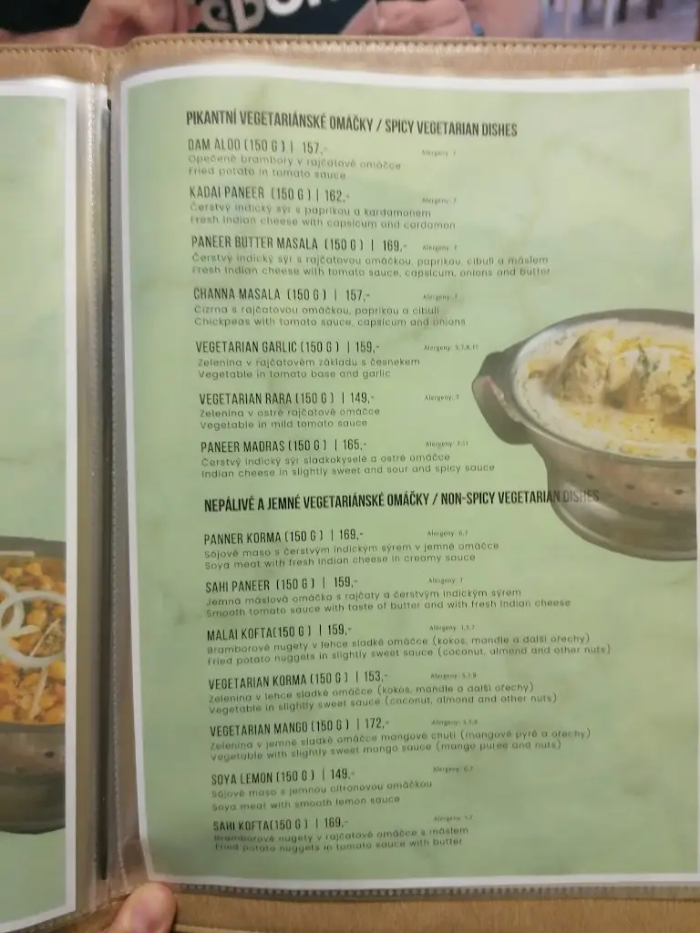 Menu_Indian Restaurant Tandoor_České Budějovice_image_4