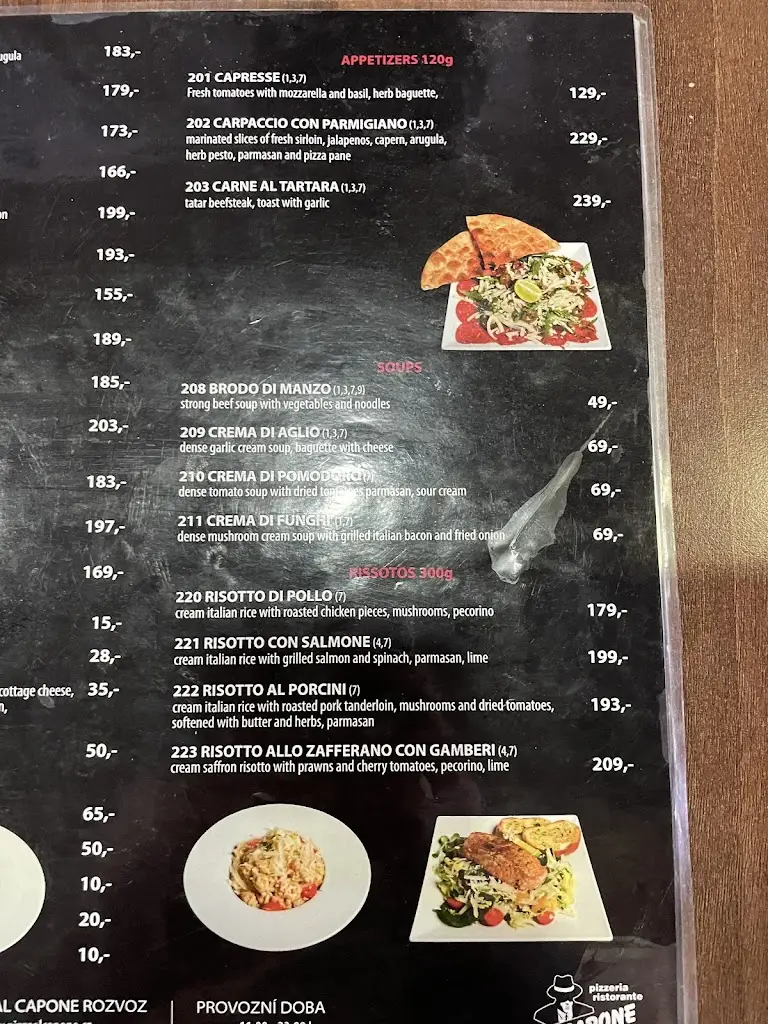 Menu_Pizzeria Al Capone Rajhrad_Rajhrad_image_2