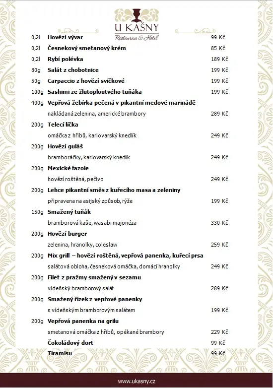 Menu_Restaurace & Hotel U Kašny_Rajhrad_image_2