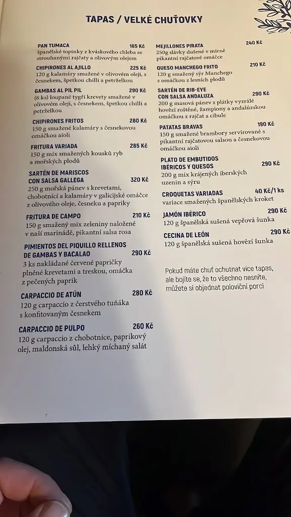 Menu_Restaurace La Bodega_České Budějovice_image_1