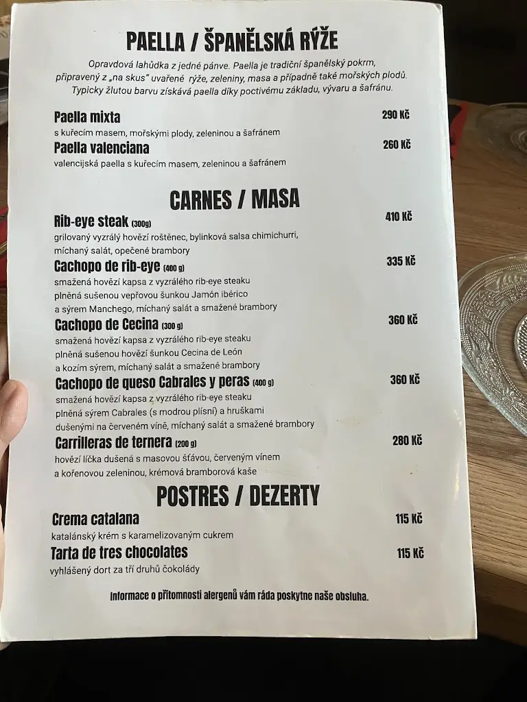 Menu_Restaurace La Bodega_České Budějovice_image_2