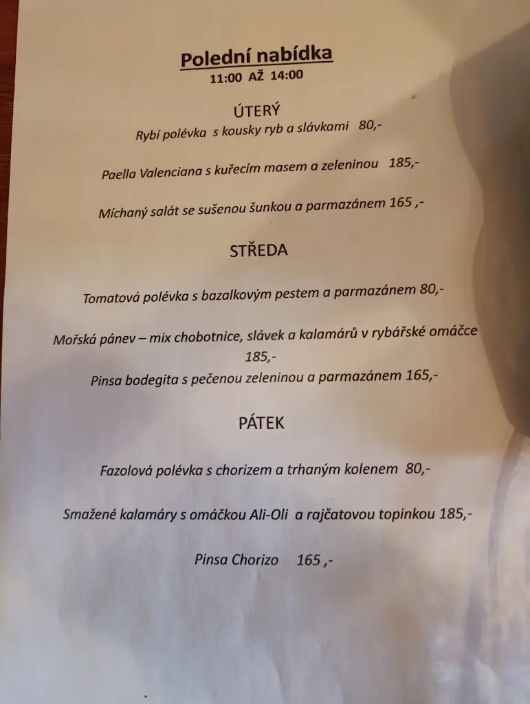 Menu_Restaurace La Bodega_České Budějovice_image_3