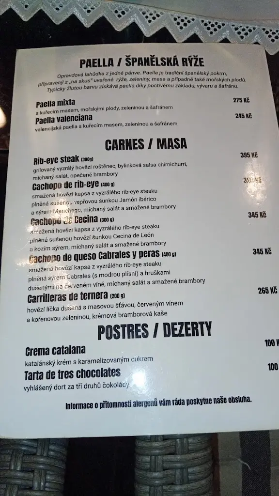 Menu_Restaurace La Bodega_České Budějovice_image_4